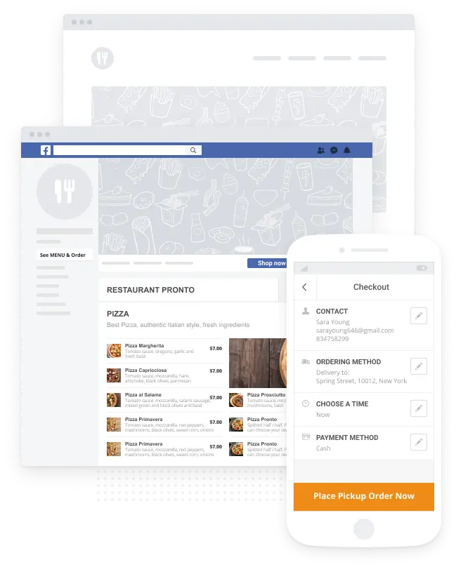 Order via Facebook Page